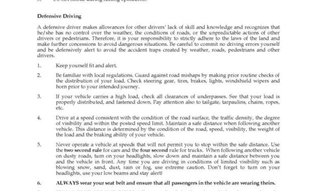Amazing Company Vehicle Policy Template