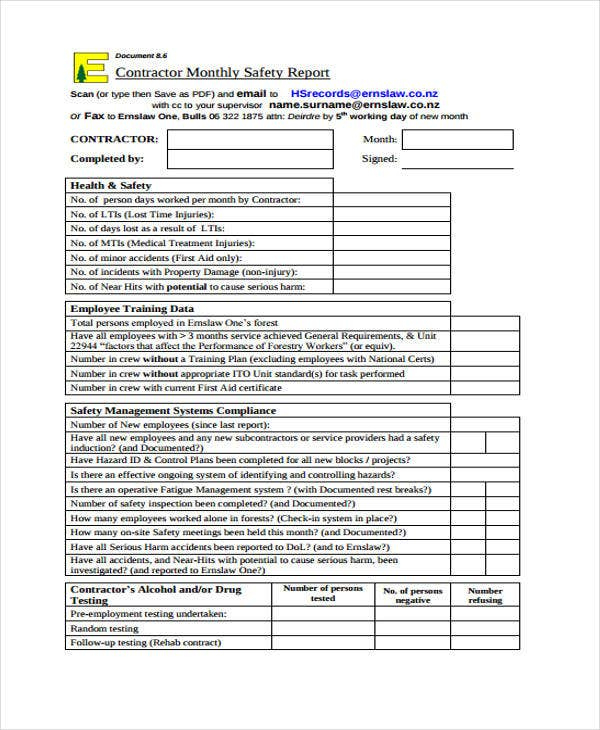 Amazing Facilities Management Monthly Report Template