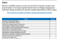 Amazing Organizational Change Management Template