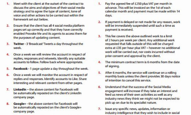 Amazing Social Media Management Contract Template