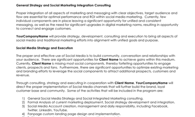 Amazing Social Media Management Proposal Template