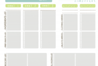 Awesome Camping Menu Planner Template