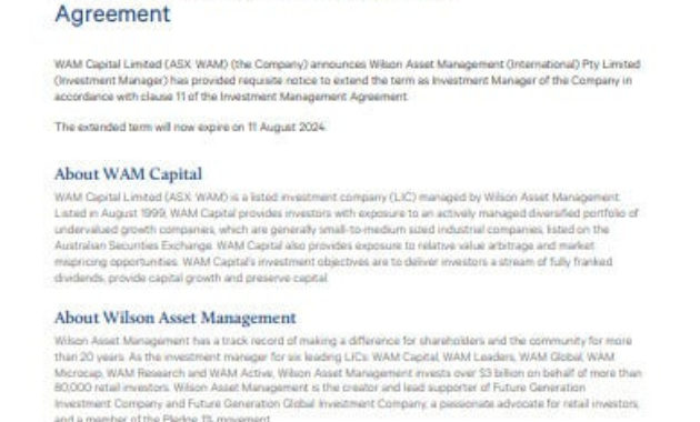 Best Asset Management Agreement Template