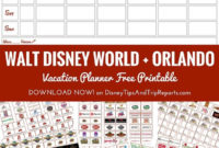 Best Disney World Itinerary Template