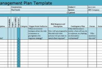 Best It Program Management Plan Template