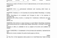 Best Music Management Contract Template