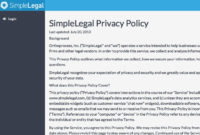 Best Privacy Policy Statement Template