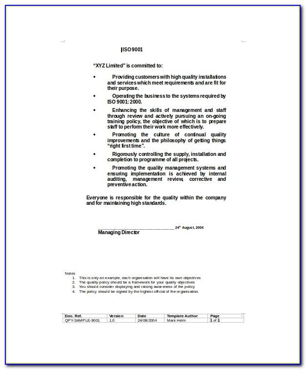 Fantastic Internal Audit Policy Template