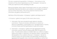 Fascinating Company Privacy Policy Template