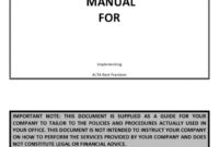 Fascinating Office Policy Manual Template