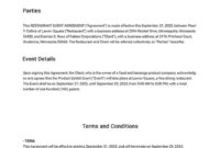 Free Restaurant Management Contract Template