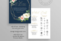 Free Wedding Welcome Bag Itinerary Template