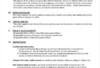 Fresh Employee Security Policy Template