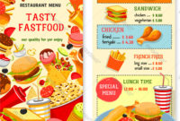 Fresh Fast Food Menu Design Templates