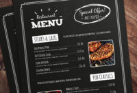 Fresh Free Cafe Menu Templates For Word