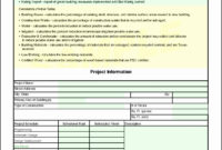 Fresh Template For Construction Project Management