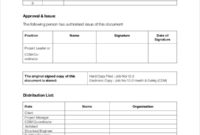 New Project Management Log Template