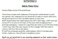 Professional Corporate Cell Phone Policy Template