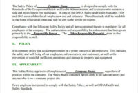 Professional Environmental Health And Safety Management System Template