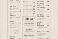 Simple French Cafe Menu Template