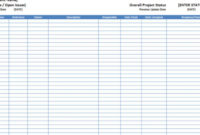 Simple Project Management Issues Log Template