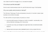 Simple Trucking Company Policy Template