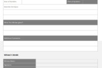 Stunning Accident Reporting Policy Template