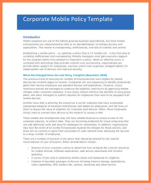 Stunning No Cell Phone Policy At Work Template