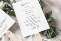 Stunning Wedding Welcome Itinerary Template