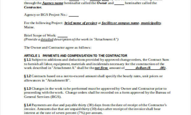 Top Construction Project Management Contract Template