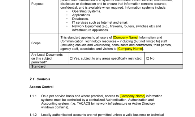 Top Corporate Security Policy Template