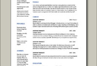 Top Management Position Resume Template
