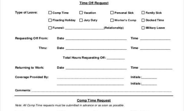 Top Paid Time Off Policy Template
