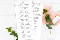Top Wedding Reception Itinerary Template